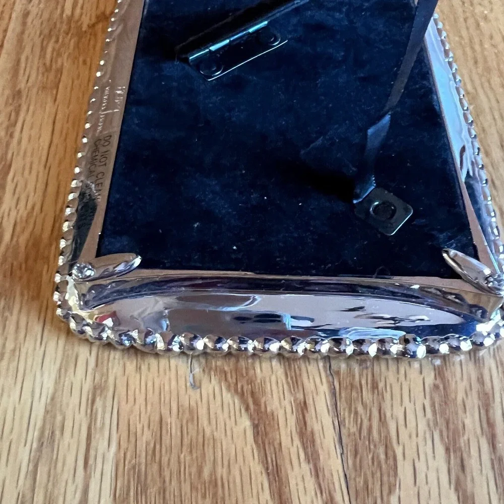 Michael Aram Molten Beaded Picture Frame Silver Tone 7.5x6